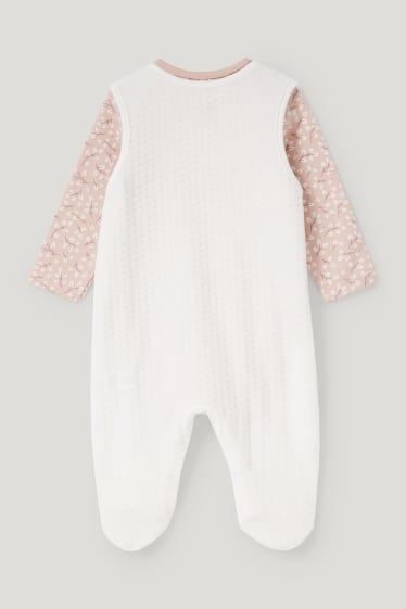 Baby Girls - Strampler-Set - 2 teilig - zartrosa