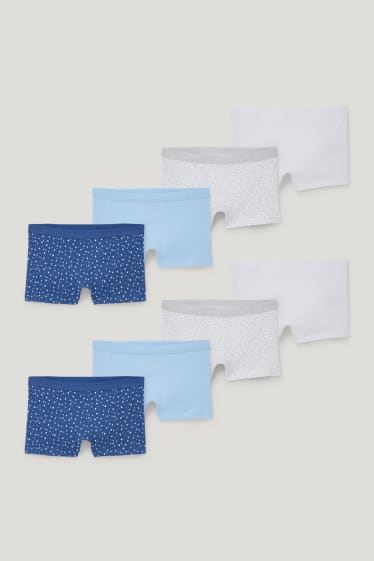 Exclusief online - Set van 8 - boxershorts - lichtblauw