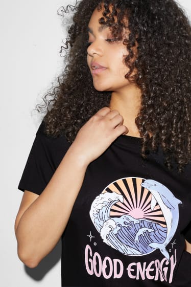 Clockhouse Girls - CLOCKHOUSE - T-shirt - czarny