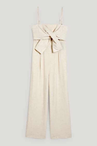 Donna - Tuta - beige chiaro