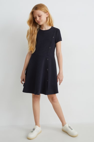 Niñas - Vestido - azul oscuro