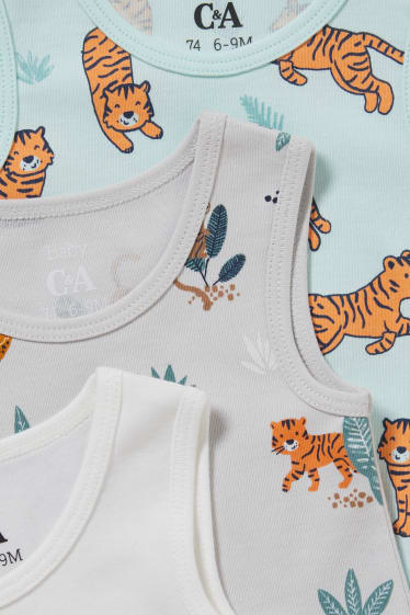 Baby Boys - Multipack 3er - Baby-Body - weiß