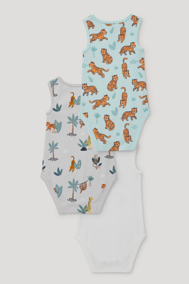 Baby Boys - Multipack 3er - Baby-Body - weiß
