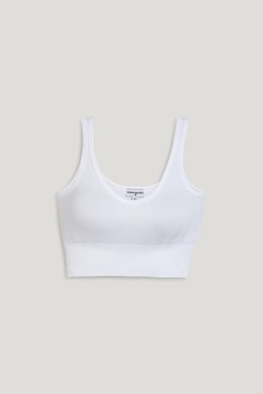Clockhouse Girls - CLOCKHOUSE - Crop Top - weiß
