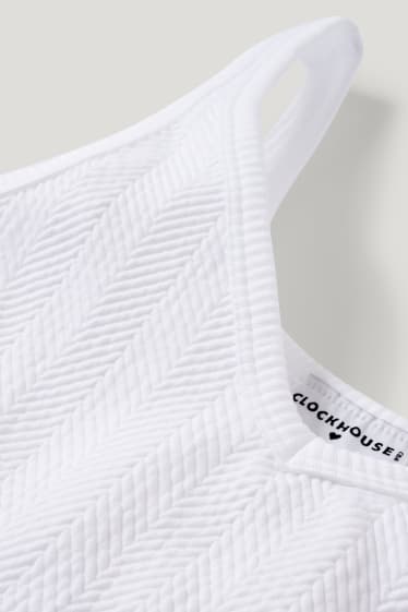 Clockhouse Girls - CLOCKHOUSE - Crop Top - weiß