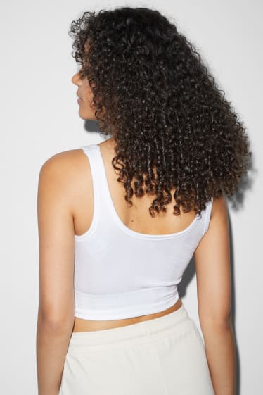 Clockhouse Girls - CLOCKHOUSE - Crop Top - weiß