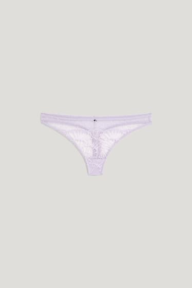 Dames - String - lichtpaars