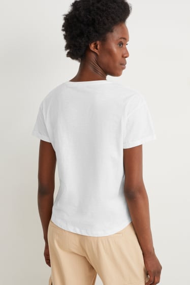 Kobiety - T-shirt - kremowobiały