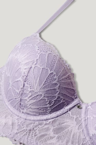 Women - Underwire bra - DEMI - padded - light violet