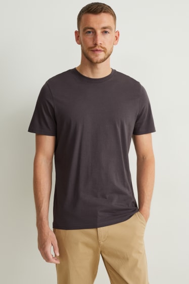 Uomo - T-shirt - grigio scuro