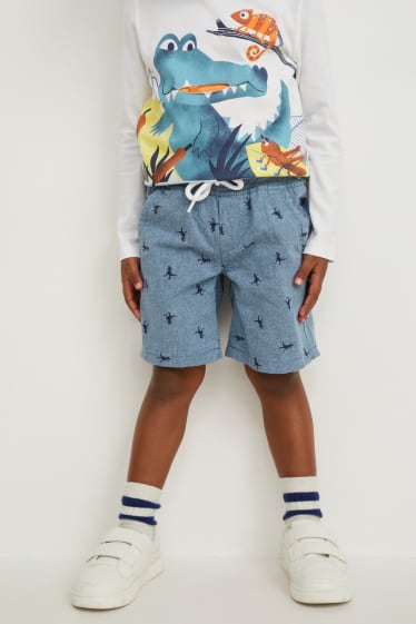 Toddler Boys - Set van 3 - bermuda - donkerblauw