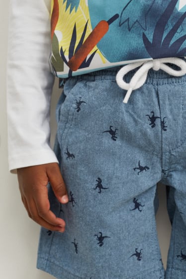 Toddler Boys - Set van 3 - bermuda - donkerblauw