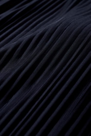 Women - Pleated skirt - dark blue