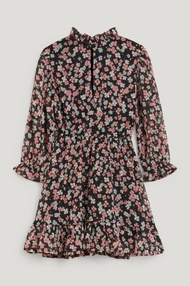 Toddler Girls - Kleid - geblümt - dunkelblau