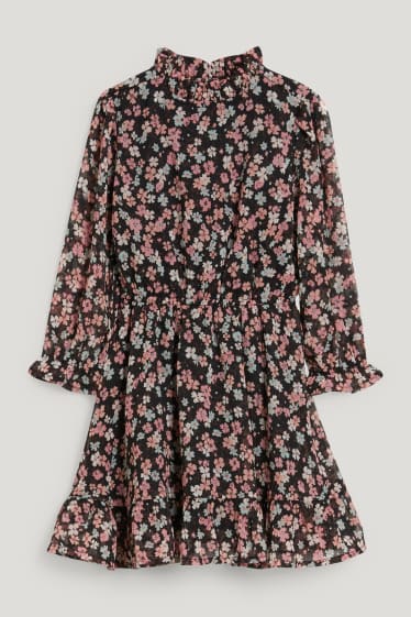 Toddler Girls - Kleid - geblümt - dunkelblau