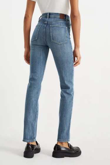 Dona - Straight jeans - high waist - texà blau clar