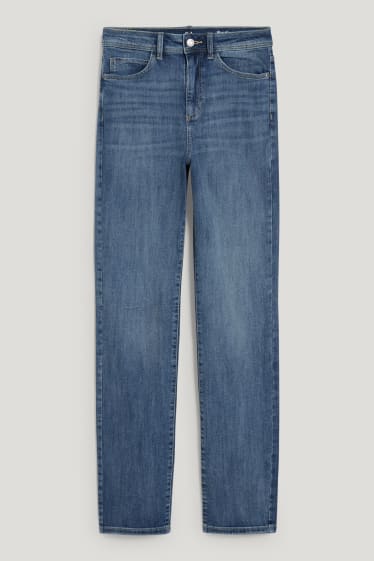 Dona - Straight jeans - high waist - texà blau clar