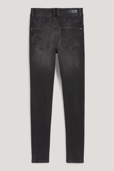 Clockhouse Girls - CLOCKHOUSE - skinny jeans - mid waist - LYCRA® - jeansdonkergrijs