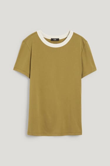 Damen - T-Shirt - khaki