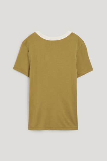 Damen - T-Shirt - khaki
