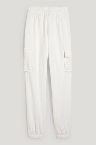 Clockhouse Girls - CLOCKHOUSE - Cargo-Jogginghose - cremeweiß