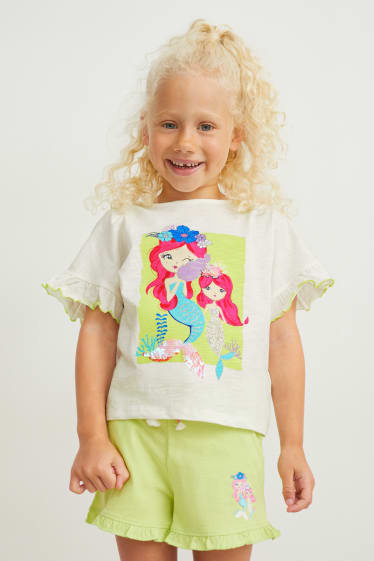 Toddler Girls - Multipack of 2 - short sleeve T-shirt - white