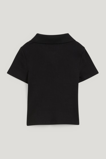 Kids Girls - Poloshirt - zwart