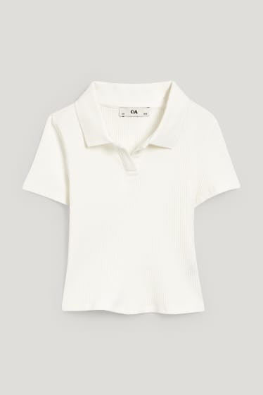 Kids Girls - Poloshirt - cremeweiß