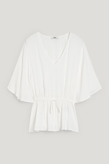 Damen - Bluse - weiß