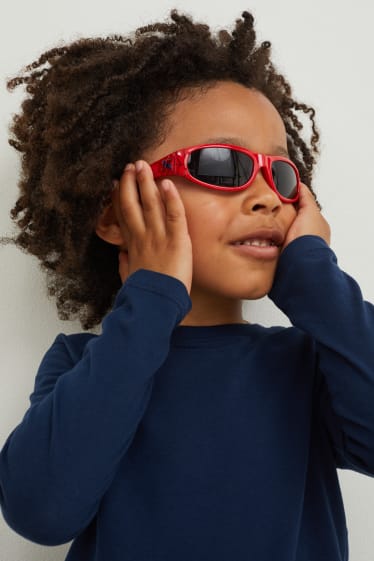 Niños - Spider-Man - gafas de sol - rojo