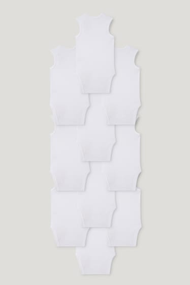 Miminka holky - Multipack 10 ks - body pro miminka - bílá