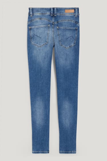 Clockhouse femme - CLOCKHOUSE - skinny jean - mid waist - effet push-up - jean bleu