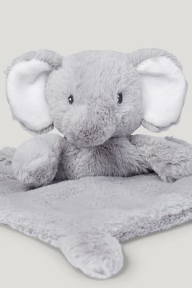 Baby Girls - Baby-Kuscheltuch - hellgrau