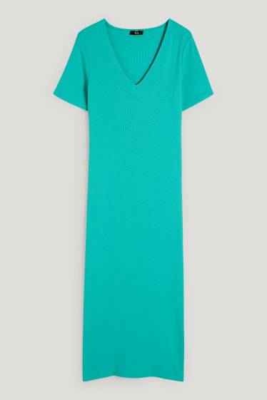 Damen - Figurbetontes Kleid - hellgrün