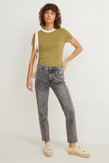 Damen - T-Shirt - khaki
