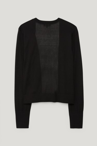 Damen - Strickjacke - schwarz