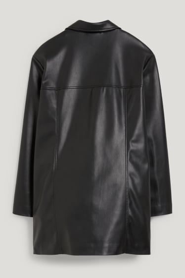 Clockhouse femme - CLOCKHOUSE - blazer - similicuir - noir