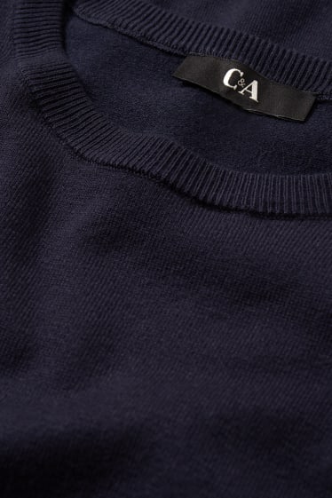 Damen - Basic-Pullover - dunkelblau