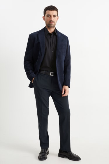 Men - Mix-and-match trousers - regular fit - flex - stretch - dark blue