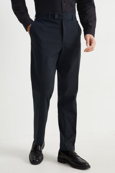 Men - Mix-and-match trousers - regular fit - flex - stretch - dark blue