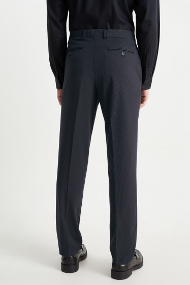 Men - Mix-and-match trousers - regular fit - flex - stretch - dark blue