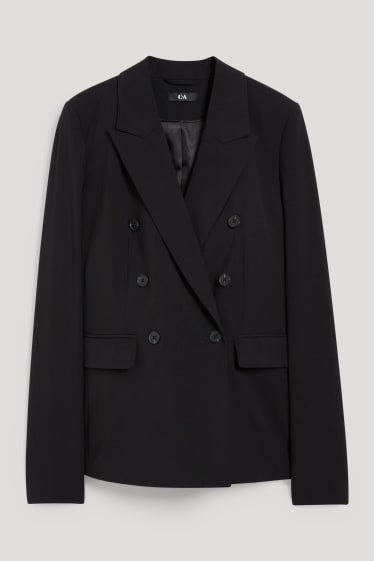Damen - Business-Blazer - Regular Fit - Mix & Match - schwarz