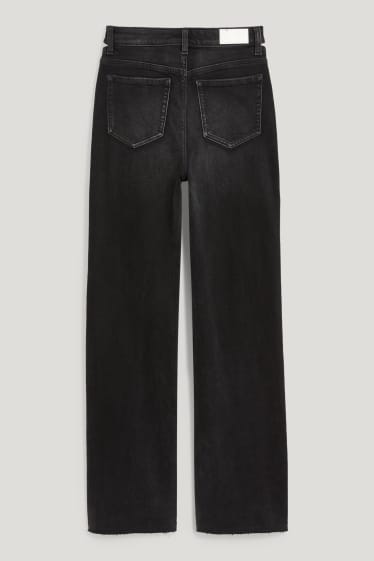 Clockhouse Girls - CLOCKHOUSE - loose fit jeans - high waist - jeansdonkergrijs