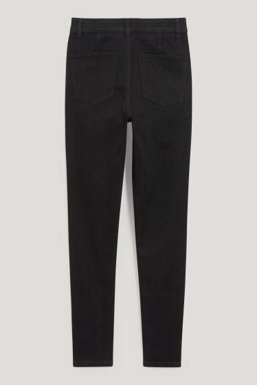 Dames - Jegging jeans - high waist - zwart