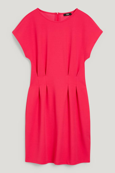 Dames - Fit & flare-jurk - fuchsiarood
