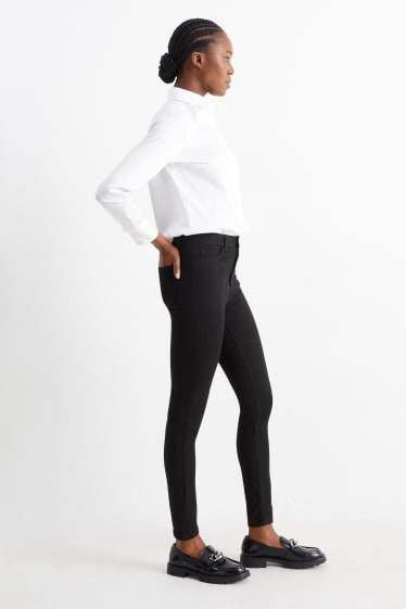 Dames - Jegging jeans - high waist - zwart