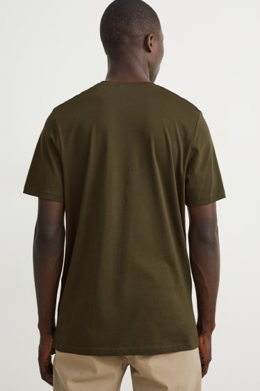 Heren - T-shirt - kaki