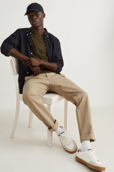 Heren - T-shirt - kaki