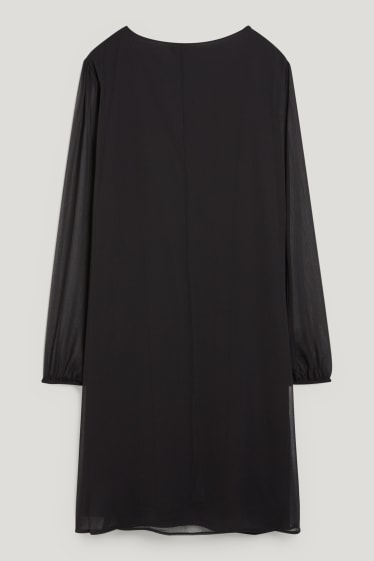 Femmes - Robe en mousseline - noir