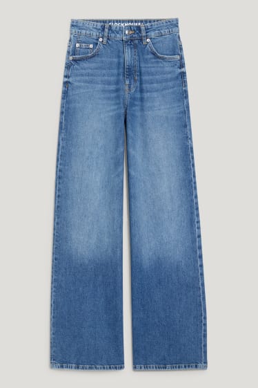 Clockhouse Girls - CLOCKHOUSE - wide leg jeans - high waist - denim-blue